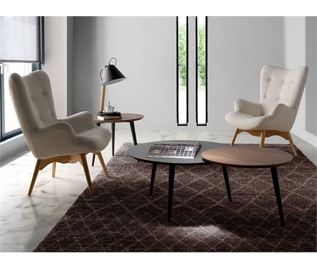 ANGEL CERDA Poltrona em tecido bege Bege