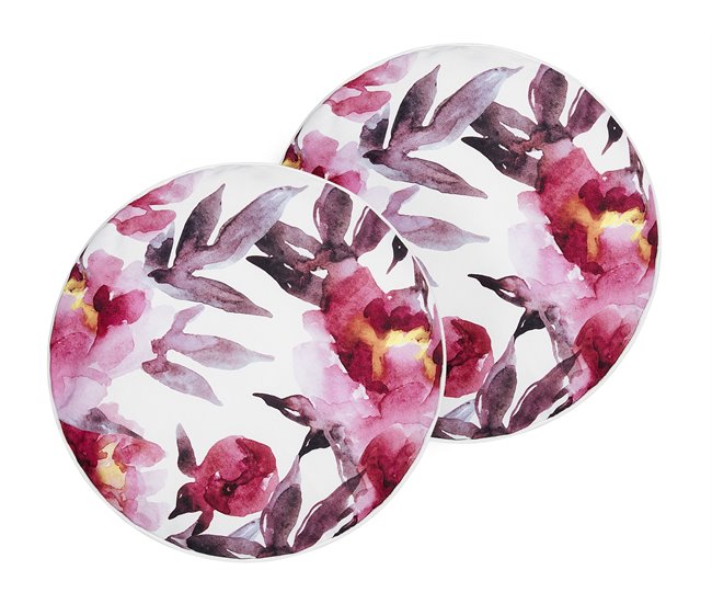 Beliani Almofada de jardim LANROSSO Branco