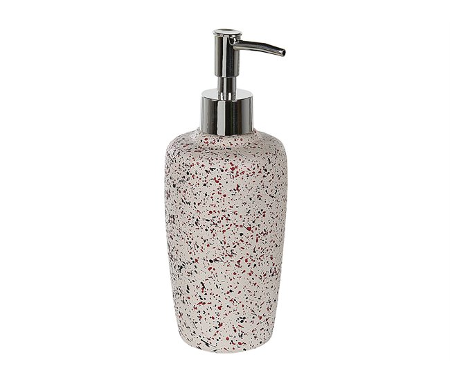 Beliani Conjunto de acessórios de banho PALMILLA Branco/ Bege