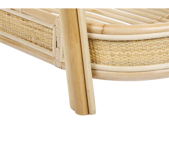 Beliani Berço Rattan/vime LAGRASSE Natural