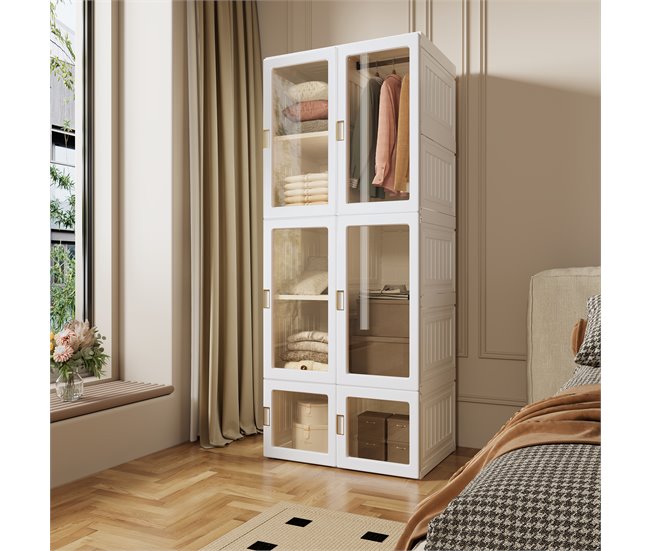 Armário Dobrável Portátil Branco