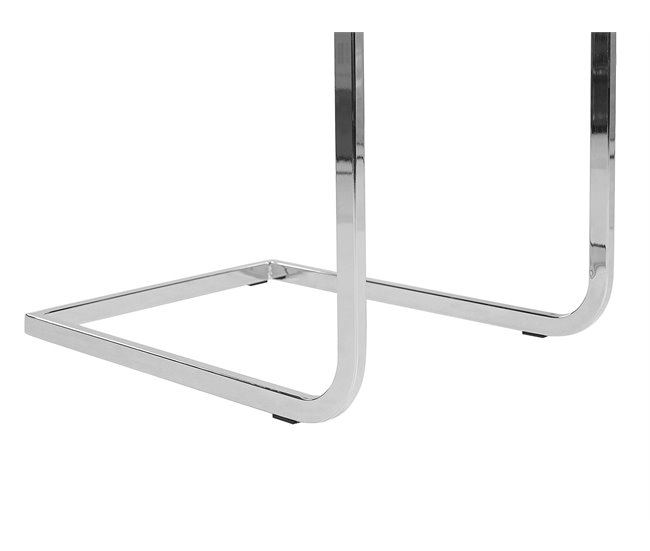 Beliani Silla de comedor ROCKFORD Cinza