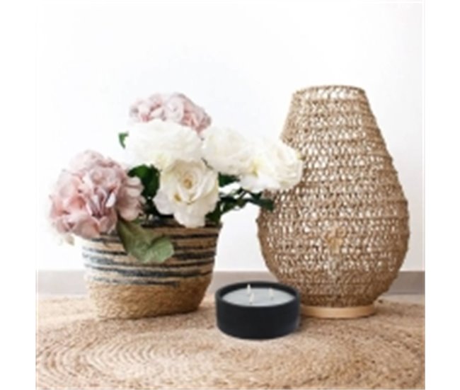 WELL HOME - Pacote de 3 velas LED redondas Preto