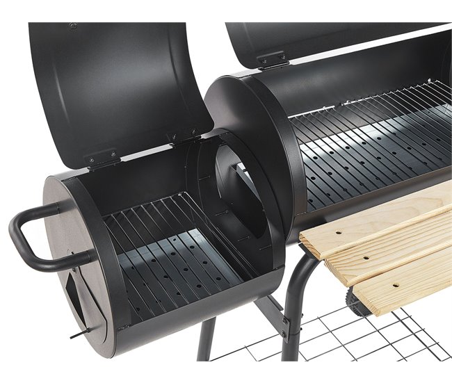 Beliani Barbacoa de carbón SATAH Preto