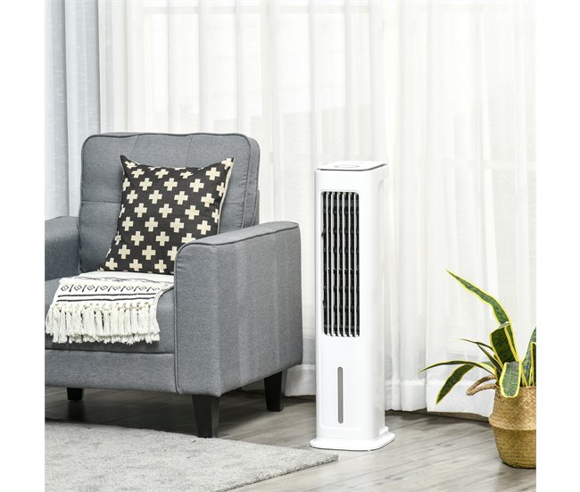 Ventilador de Torre ABS e PP HOMCOM Branco