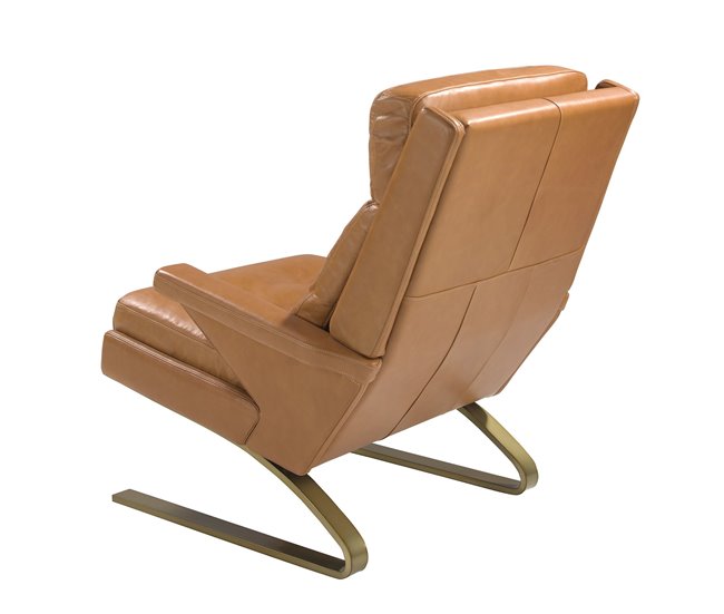 Poltrona de couro Camel Camel