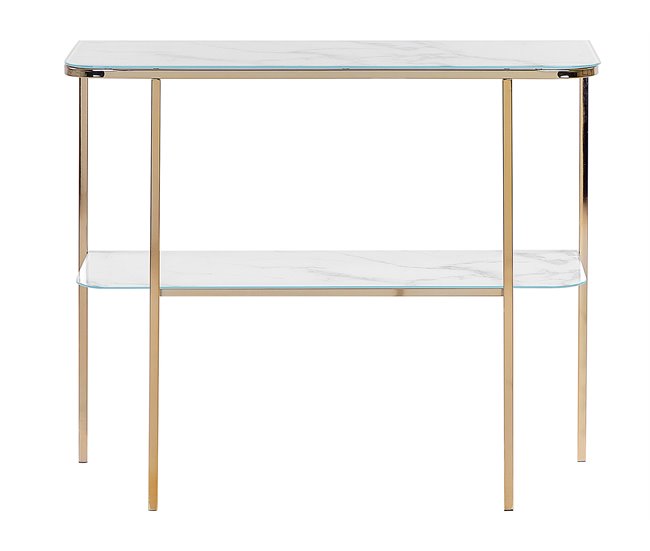Beliani Consola CALVERT 100 Dourado