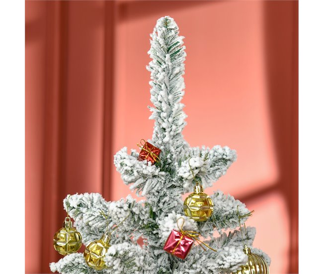 Árvore de Natal Artificial PVC e Aço HOMCOM, casa - natal Verde