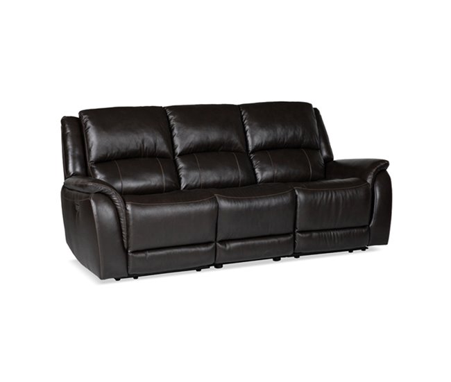 Sofá NINFA relax manual Castanho
