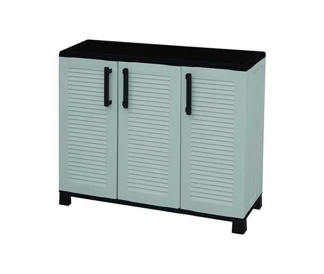 Armário exterior em PVC Cinza