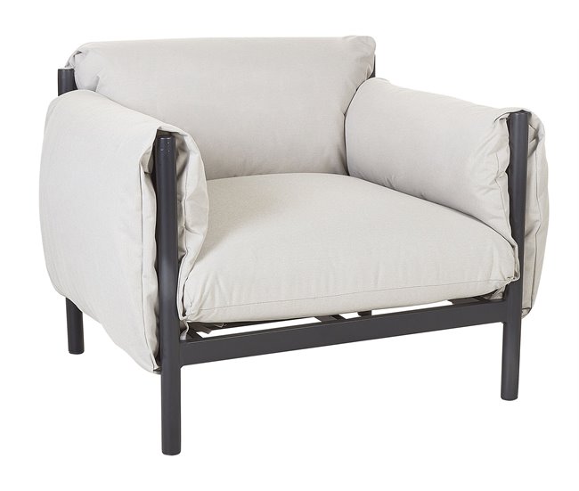 Beliani Conjunto lounge ESPERIA Cinza Claro