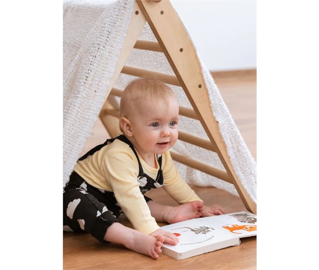 Triângulo de escalada SIPITRI de 2 segmentos, altura ajustável Madeira