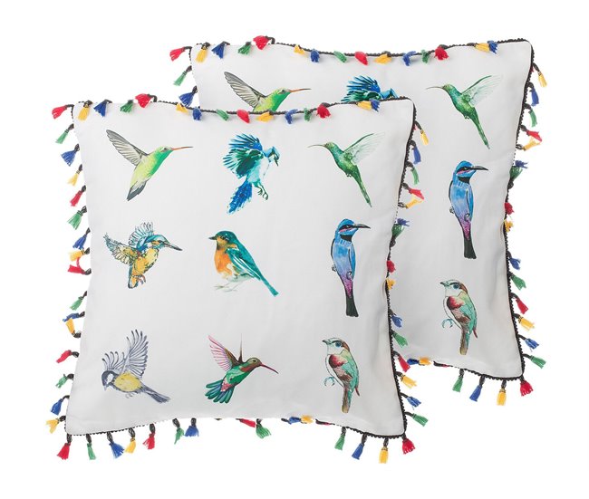 Beliani Cojín decorativo MALLOW Multicor