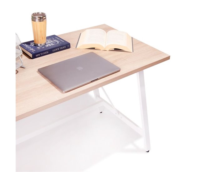  Mesa de estudo inteligente 120x60 Madeira