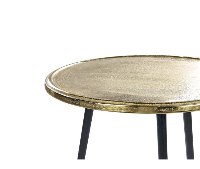 Beliani Mesa auxiliar TELFER Dourado