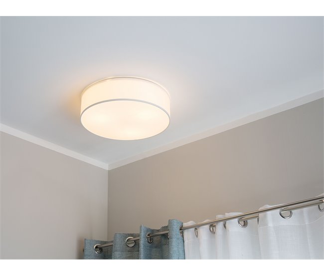 Beliani Iluminação de tecto RENA Branco