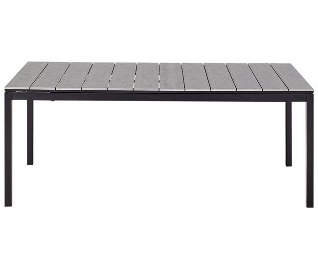 Beliani Mesa extensível TOFANE 198x90 Cinza