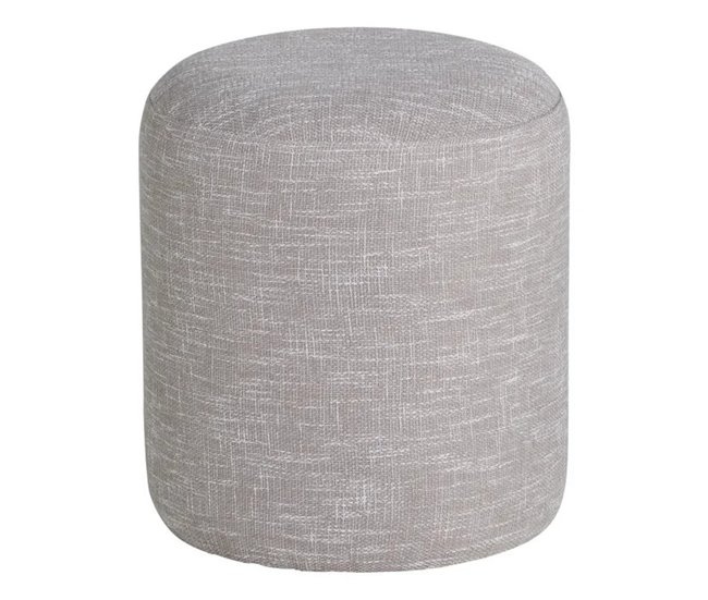 Puff redondo KATO 40x35cm Cinza Claro