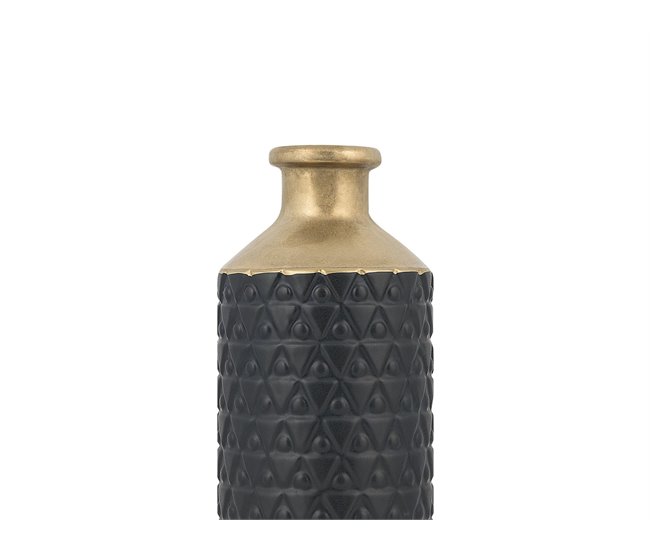 Beliani Jarrón decorativo ARSIN Preto