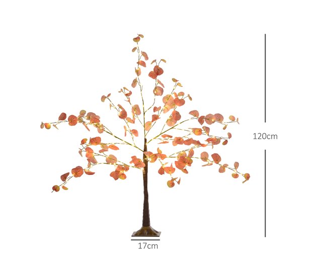 Árvore com Iluminaçãp PP HOMCOM, casa - decoração Laranja