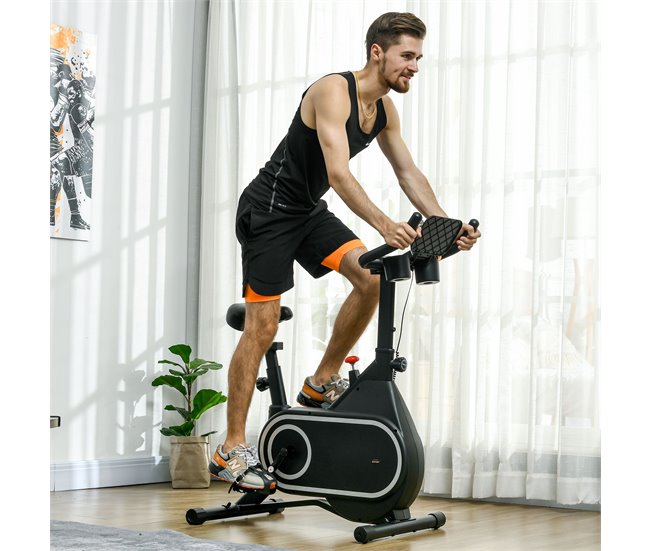 Bicicleta Estática Aço e Polietileno SPORTNOW Preto
