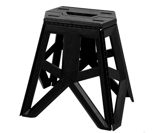 Aktive Taburete plegable camping extraresistente Preto
