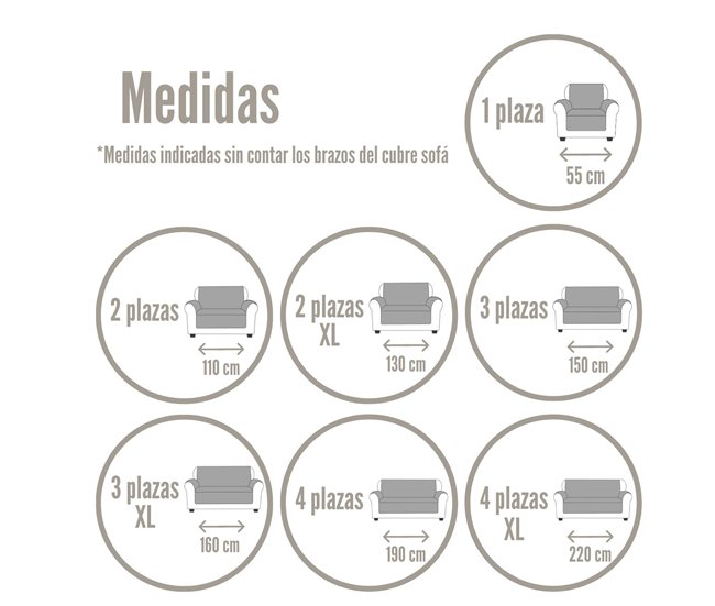 Capa reversível acolchoada para sofá Nina 