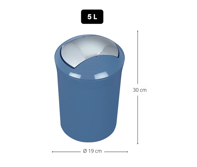 Spirella Garbage Can Sydney Collection (5L) Azul