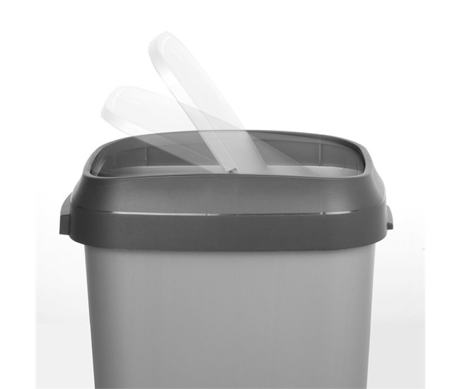 Curver Caixote do lixo com tampa basculante Dual Swing 50L Cinza