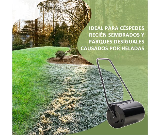Rolo de Jardim Aço DURHAND Preto