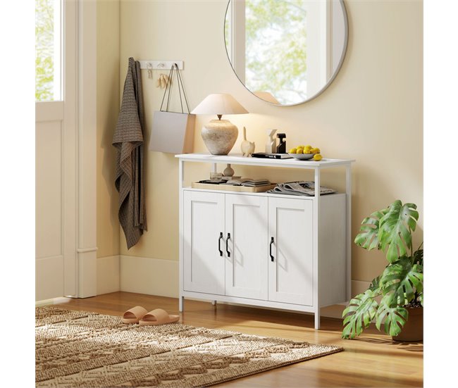 Aparador Melamina de Madeira e MDF HOMCOM Branco