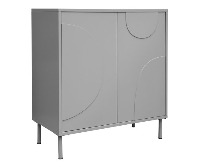 Aparador Holea com 2 portas MDF [en.casa] 70 Bege