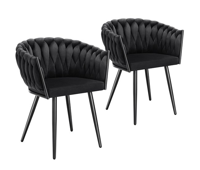 Conjunto de cadeiras Preto