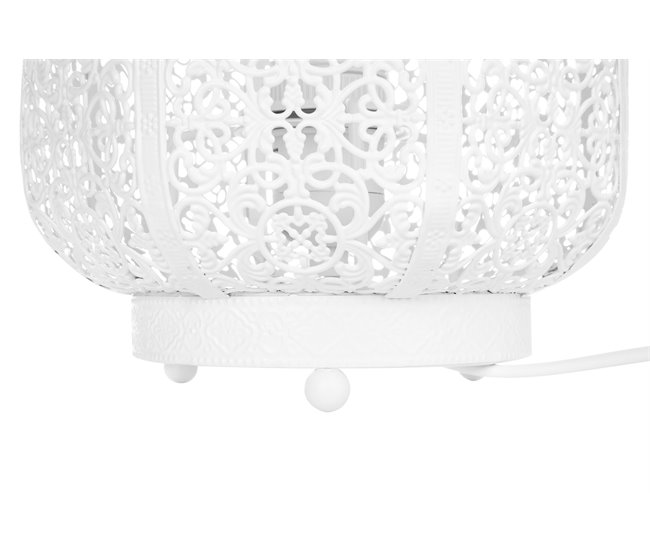 Beliani Candeeiro de mesa SOMES Creme