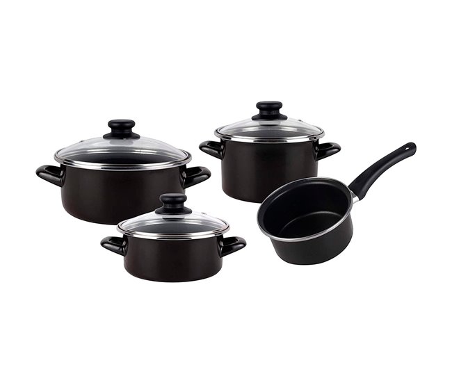 7 -peça de cozinha bateria de ignacio Cinza Claro