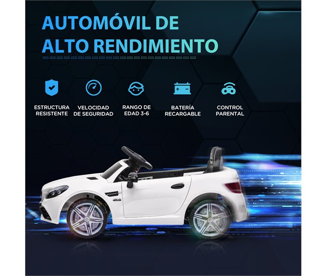 Carro Elétrico Polipropileno (PP) e Metal AIYAPLAY Branco
