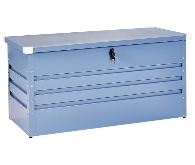 Beliani Caixa de arrumação CEBROSA 132 Azul
