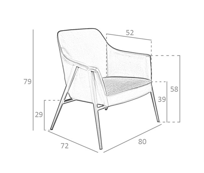 ANGEL CERDA Poltrona giratório em tecido cinzento e couro ecológico preto Cinza