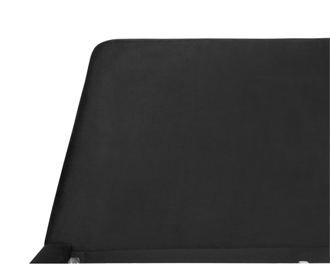 Beliani Cama com estrado Poliéster VIENNE 200x220 Cinza Escuro