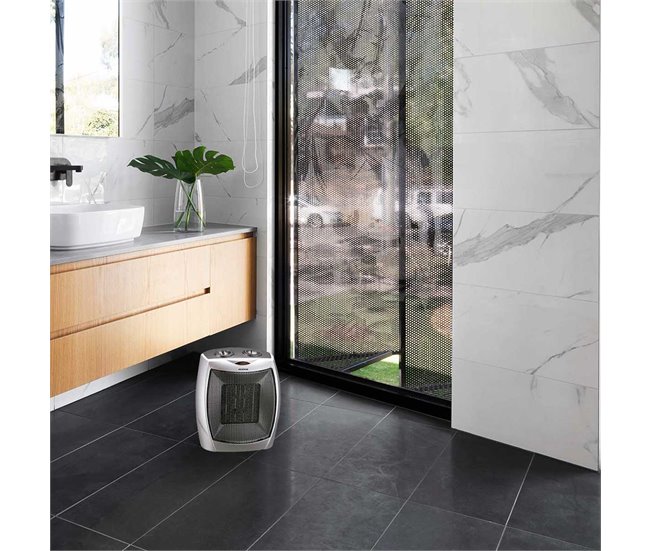 Aquecedor com ventilador Infiniton HPTC-902C 1500W com termóstato regulável Cinza