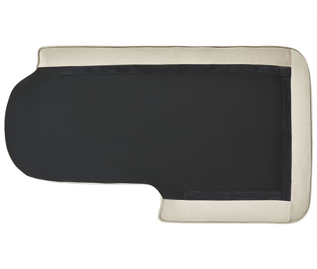 Beliani Chaise longue izquierdo Terciopelo ALLIER Bege