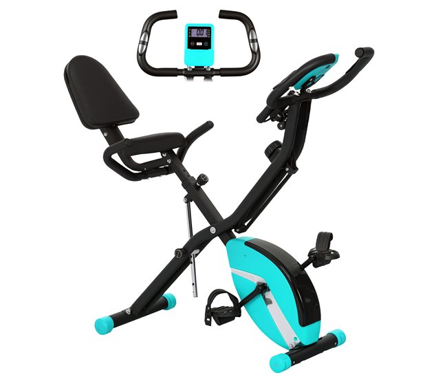 Bicicleta Estática Aço, ABS SPORTNOW Verde