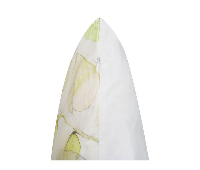 Beliani Almofada decorativa PEPEROMIA Branco