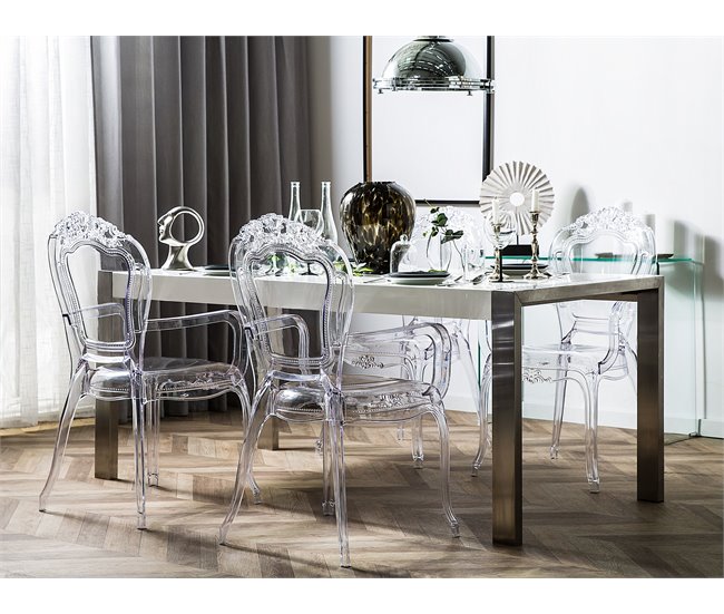 Beliani Silla para eventos VERMONT Transparente