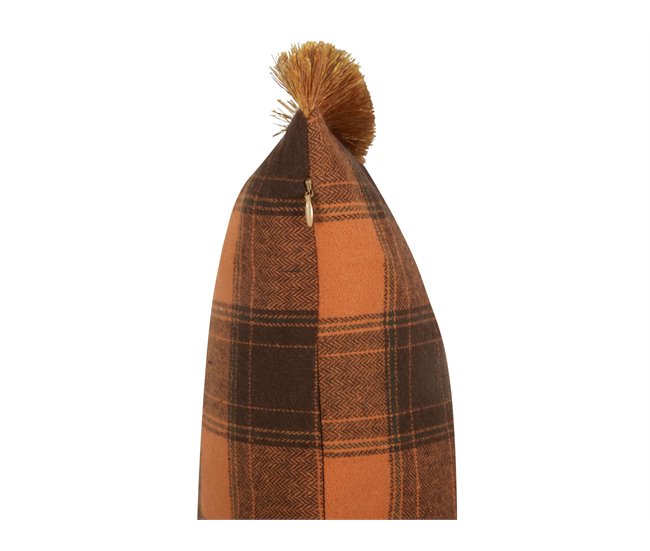 Beliani Almofada decorativa BARJA 70x40 Laranja