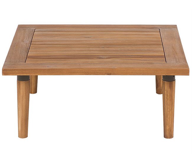 Beliani Conjunto de jardín Madera de acacia con certificado FSC® FRASCATI Cinza Claro