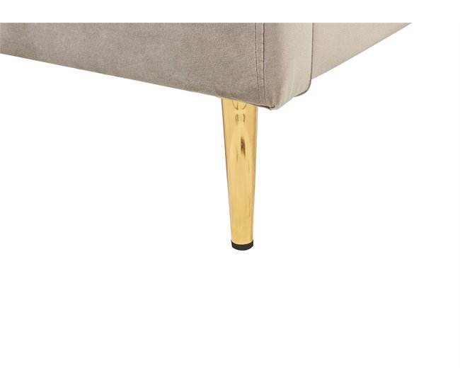 Beliani Cama com estrado Veludo CHALEIX 168x212 Cinza Escuro