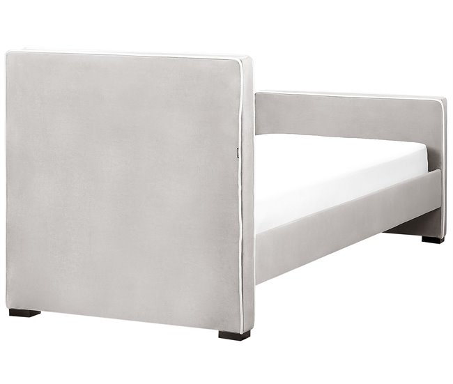 Beliani Cama Veludo TEENIE 98x230 Azul Claro