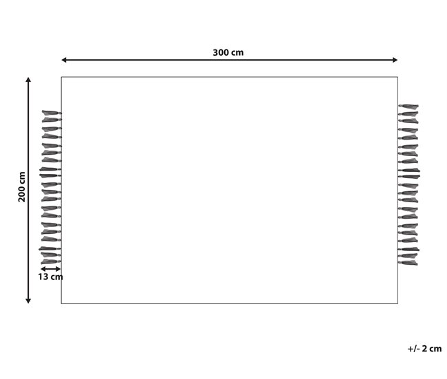 Beliani Entrelaçado KARKIN 200x300 Bege