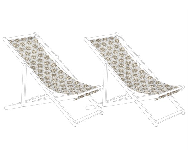 Beliani Cobertura para cadeira de jardim ANZIO/AVELLINO Areia